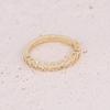 Europa y Estados Unidos joyería transfronteriza cobre micro incrustado circonita mariposa anillo femenino personalidad anillo de ojo juego de joyería R081