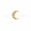 Brincos de Pino em Liga de Titânio F136 Zircônias Microfixadas Acessórios Pingentes de Estrela Lua Borboleta Coração Charms para Brincos DIY