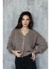 Estación Independiente de Comercio Exterior Nuevo Diseño de Punto Otoño e Invierno Suéter de Punto de Sentido de Diseño Nicho Cárdigan Top para Mujer Chaqueta de Otoño