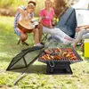 Brasero cuadrado resistente a altas temperaturas para fogata estufa de leña bbq estufa de calefacción exterior olla de carbón portátil parrilla barbacoa