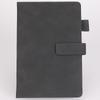 Cuaderno de negocios A5 con hebilla de piel de oveja, libro de registro de reuniones, logotipo impreso, papelería de aprendizaje de oficina, libro al por mayor