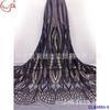 Vestido de novia de cola europeo y americano de encaje de malla transparente elástica bordado con lentejuelas posicionadas, tela brillante de flor grande compuesta