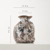 Jarrón de Cerámica de Gres Retro Estilo Shumen Wabi-Sabi Diseño Nicho B&B Escritorio Arreglo de Flores Secas Arreglo Floral Adornos