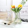 Vaso de Vidro Origami Nórdico Luxo Leve Galvanizado Colorido Irregular Decorações para Mesa de Jantar Sala de Estar Atacado