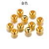 4-12mm Ccb Galvanizado Grande Furo Redondo Contas de Plástico Contas para Pulseira DIY Contas Espaçadoras Acessórios para Joias Atacado