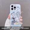 Adecuado para la funda del teléfono Apple 18 Pro Max, con un lindo diseño de cachorro, un soporte tipo espejo y un charm de estrella de mar; Funda protectora para iPhone 17