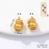 Estilo Dinastía Tang Colgante Versátil de Calabaza DIY Marca Espíritu de la Montaña Cuentas Espaciadoras con Agujero Colgante de Oro Arena Antigua Zajiram
