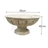 Vaso de Flores Grande Estilo Europeu Romano Coluna Jardim Adereços Vintage Pátio Jardim Villa Entrada Piso Suporte Vaso de Flores Grande
