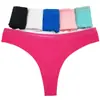 Suministro transfronterizo de tangas para mujer comercio exterior color liso algodón ropa interior pantalones T punto pantalones cortos para mujer fabricantes suministro