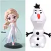 Rojo Neto Elsa Congelada Muñeco de Nieve Princesa Copo de Nieve Castillo Pastel de Cumpleaños Mesa de Postres Decoración para Hornear Adornos
