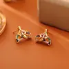 Colgante de Cola de Pez de Circonita de Color Dopamina, Moda de Alta Gama, Cadena para Clavícula Exquisita y Elegante, Pendientes de Temperamento Romántico