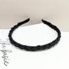 Diadema Trenzada de Perlas Transfronteriza Nueva Corea del Sur Temperamento Simple Borde Delgado Lavado de Cabello Presión para el Cabello Moda Dulces Accesorios para el Cabello