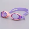 Gafas de natación personalizadas para niños, marco pequeño, impermeables, antivaho, alta definición, para niños y niñas, set profesional de gafas y gorro de natación