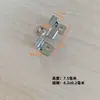 Fecho para piso de compósito de madeira e plástico, fresta de 4 mm, fixador de aço inoxidável, conector de três pontos para compósito de madeira e plástico, fixador farpado
