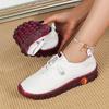 Zapatos de Mujer en Liquidación Modelos Primavera/Verano, Zapatos de Lona con Cordones para Exportación para Pies Anchos, Suela Suave, Pala Suave, Zapatos Casuales de Cuero Talla Grande