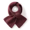 Cachecol Feminino 25% Seda de Amora + 75% Caxemira Outono Inverno Quente Tricô Gola Alta Elegante de Alta Qualidade