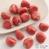 Contas de cerâmica vintage Red Kiln flor esmalte argila contas soltas artesanais diy pulseira tecida enfeite jóias acessórios