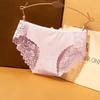 Ropa interior japonesa para mujer, lencería sexy de encaje translúcido con encaje de mariposa de un solo lado y malla de hada.