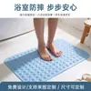 Alfombrilla Antideslizante Personalizada para Baño Estampado de Logo Sala de Ducha Bañera Ventosa Alfombrilla Antideslizante para Pies Masaje Agujeros de Drenaje Alfombrilla Anticaídas para Suelo