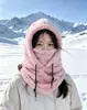 Máscara Facial Quente de Inverno Lã Ártica À Prova de Frio Chapéu de Ciclismo Proteção Facial Feminina Masculina Pesca ao Ar Livre Esportes Esqui Balaclava Espessada