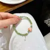 Pulsera Original de Jaspe Natural Estilo Chino, Pulsera de Concha Reina Durazno Amor con Natural