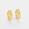 Brincos de Flor com Zircônia Microincrustada Transfronteiriços Europeus e Americanos, Estilo Minimalista de Nicho, Brincos Elegantes para Mulheres, Luxo Leve, Estilo Cool, Brincos da Moda