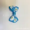 Fornecimento spot cordão estampado com laço corda de cabelo de bebê acessórios de cabelo flor DIY presente flores decorativas