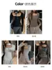 Camiseta de Fondo con Corte Inferior de Diseño Cuidadosamente Seleccionado para Mujer en Otoño e Invierno Top Halter de Puro Deseo Aspecto Adelgazante Camiseta de Manga Larga