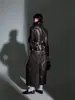 Chaqueta de cuero retro de alta gama diseño para mujer cintura ceñida corte entallado chaqueta con temperamento estilo principios de otoño versátil sensación de alta gama