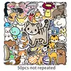 50 animales de dibujos animados graffiti personalidad transfronterizo lindo goo tarjeta cuenta de mano DIY funda de teléfono móvil pegatina para equipaje impermeable