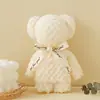 Toalla de Piña Forma de Oso Pastel de Boda Doble Felicidad Recuerdo Luna Llena Primer Cumpleaños Regalo de Agradecimiento Regalo Creativo
