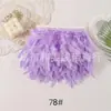 Em estoque pedaço de fogo borda de tecido 10-15CM tecido de pena de peru com acessórios de vestuário acessórios DIY penas decorativas