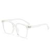 2026 Nueva Moda Retro Ojo de Gato Marco Grande Gafas Sin Graduación Estilo Europeo y Americano Tendencia Callejera Estilo Influencer Adelgazantes Montura Gruesa Gafas