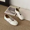 Zapatos Mary Jane Rojos para Mujer 2026 Primavera/Verano Nuevos Versátiles Planos Zapatos de Ballet Suela Suave Velcro Zapatos Pequeños de Cuero Zapatos Individuales