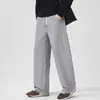 Calças Masculinas 2026 Outono/Inverno Novo Estilo Calças Casuais Cadarço Cintura Elástica Calças Compridas Calças Esportivas Largas Masculinas Scimitar
