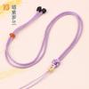 Cordón anudado concéntrico fino tejido a mano Jade Hetian Jade cuerda simple para colgar en el cuello joyería cuerda de collar con colgante de jade venta al por mayor