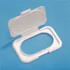 Cubierta de Empaque de Guantes de Nitrilo Tapa Flip de Toallita Húmeda Cubierta de Plástico para Toallita Húmeda Cubierta Antipolvo Cubierta de Sellado Cubierta con Hebilla Grande Adhesivo Repetido
