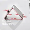 Clip de Montaje de Soporte para Tira de Luz de Canal de Aluminio Triangular Clip para Luz Lineal Ángulo Recto Fijo de 45 Grados Canal de Luz en Forma de V Acero Inoxidable