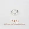 Anillo Pulsera Cierre Collar Colgante Anillo Cierre Extremo Metal Redondo Chapado en Oro de 18 Quilates Cobre Diente de Lobo Medio Abierto