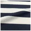 225 # Dupla Camada Franzida Quarto Duplo (4*4) Tecido Stretch Listrado Tricotado Colorido Listrado Estoque Pronto Tecido Esportivo Atacado