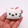 Acessórios de Pelúcia de Algodão com Cabeça de Animal de Desenho Animado Patozinho Fofo Gato Boneca Broche DIY Boneca Acessórios de Decoração