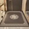 Capacho de entrada estilo chinês, durável e fácil de limpar, adequado para sala de estar e corredor de casa, antiderrapante, resistente à sujeira e fácil de manter