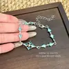Pulseira Geométrica Azul Fresco de Verão Alto Valor Brilhante Estilo Mori Pulseira Presente para Melhor Amiga Namorada Presente Requintado