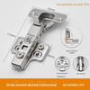 Dobradiça de buffer ajustável tridimensional, amortecimento removível, armário de hardware, acessórios de hardware, dobradiça, tridimensional, ajustável, instalação rápida ajustável