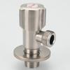 Válvula de Ángulo de Acero Inoxidable 304 para Baño Inodoro Calentador de Agua Fría y Caliente Una Entrada Dos Salidas Válvula de Ángulo en T de Gran Caudal Venta al por Mayor