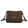 Bolsa de Moda Vintage de Luxo Leve de Grande Capacidade para Mulheres 2026 Nova Bolsa Estampada de Outono para Mães de Meia-Idade Bolsa de Ombro Único Transversal
