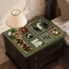 Alfombrilla de mesita de noche vintage, modelo nuevo 2025, protector de escritorio de lujo ligero de alta gama, mantel impermeable y lavable para dormitorio del hogar