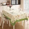 Toalha de Mesa de Luxo Leve de Alta Qualidade Impermeável e à Prova de Óleo Estilo Retro Americano Dopamina Tapete para Mesa de Jantar Estilo Ins Toalha de Mesa para Mesa de Centro