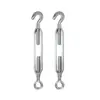 Tensor de cable de acero galvanizado de cuerpo abierto M6-M56 Tipo Co Cc Tornillo tensor de fundición maleable