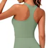 Sutiã esportivo à prova de choque, justo, com costas nadador, sensação de pele, roupa casual ao ar livre para yoga, regata externa para corrida e fitness para mulheres